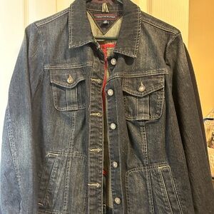 Tommy women’s denim jacket. Size large